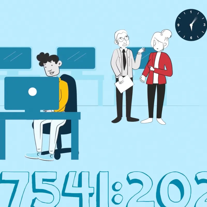 Motion graphics explainer video for ETUC, using animation and visual storytelling to explain European standardisation and trade union participation
